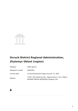 PEP: Ovruch District Regional Administration, Zhytomyr Oblast