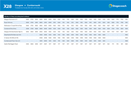 X28 Glasgow • Cumbernauld