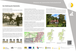 Der Hohlweg Bei Hainhofen Elemente Der Historischen Kulturlandschaft