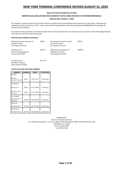 NYTC Tariff File.Pdf