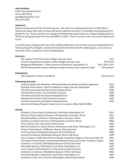 Janel Jacobson Resume-Statement