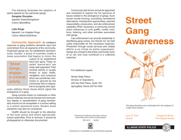 Street Gang Awareness