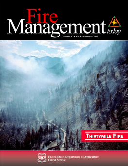 Fire Management Today Volume 62 ¥ No