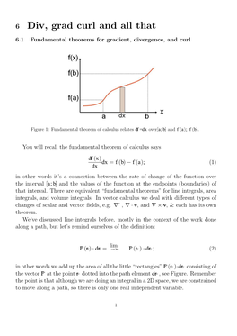 6 Div, Grad Curl and All That