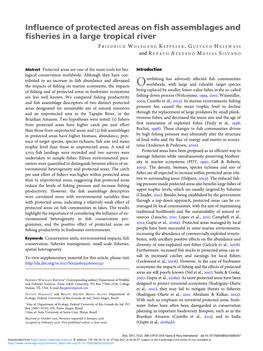 Influence of Protected Areas on Fish Assemblages and Fisheries in a Large Tropical River