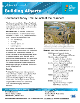 Southeast Stoney Trail Fact Sheet