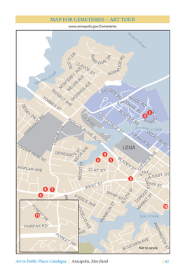 Map for Cemeteries ~ Art Tour Usna