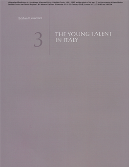 The Young Talent in Italy