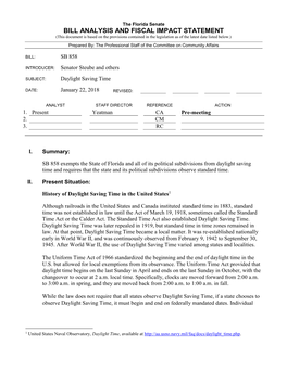 Bill Analysis and Fiscal Impact Statement