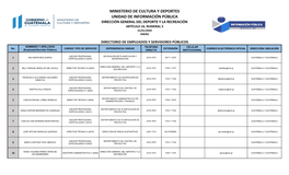 Dirección General Del Deporte Y La Recreación Artículo 10, Numeral 3 31/01/2020 Enero