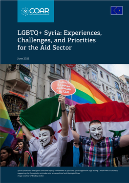 LGBTQ+ Syria: Experiences, Challenges, and Priorities for the Aid Sector