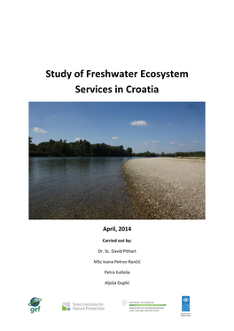 Study of Freshwater Ecosystem Services in Croatia