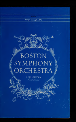 Boston Symphony Orchestra Concert Programs, Season 97, 1977-1978