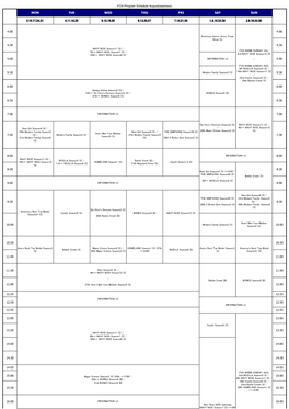 FOX Program Schedule August(Easiness)