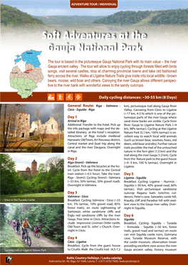Soft Adventures at the Gauja National Park
