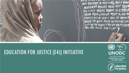Education for Justice (E4J) Initiative