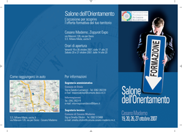 Depliant Salone Orientamento