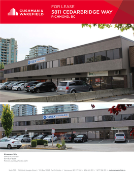 For Lease 5811 Cedarbridge Way Richmond, Bc