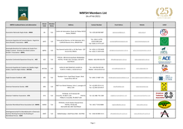 WBFSH Members List (As of Feb 2021)