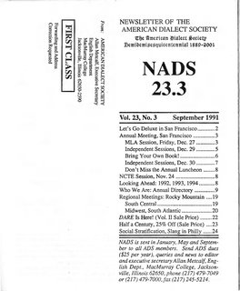 NADS.23.3 September 1991