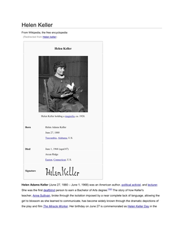 Helen Keller