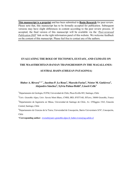 Evaluating the Role of Tectonics, Eustasy, and Climate On