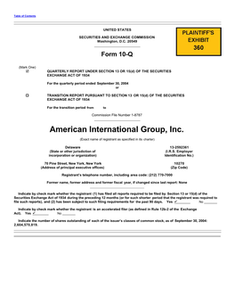 PX-360: 1/9/2004: American International Group, Inc. Form 10-Q