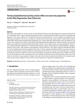 Tertiary Hydrothermal Activity and Its Effect on Reservoir Properties in The