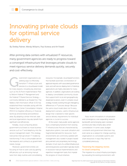 Innovating Private Clouds for Optimal Service Delivery