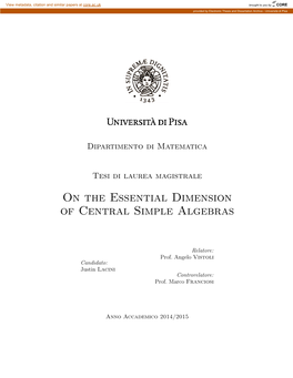 On the Essential Dimension of Central Simple Algebras