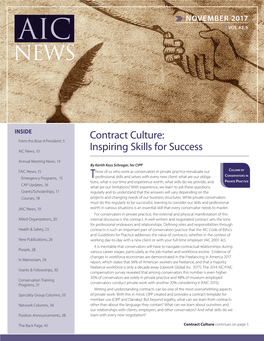Contract Culture: from the Boar D President, 5