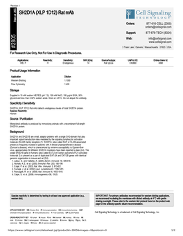 SH2D1A (XLP 1D12) Rat Mab A