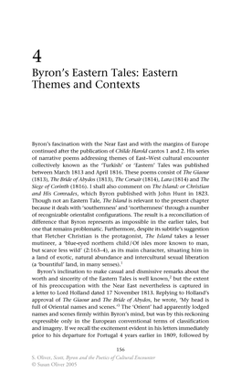 Byron's Eastern Tales: Eastern Themes and Contexts