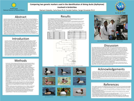 Comparing Two Genetic Markers Used in the Identification of Diving