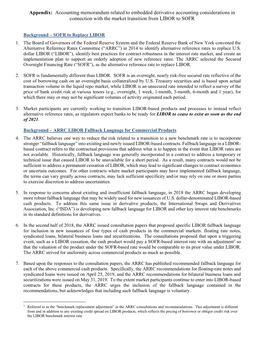 Embedded Derivative Accounting Considerations in Connection with the Market Transition from LIBOR to SOFR