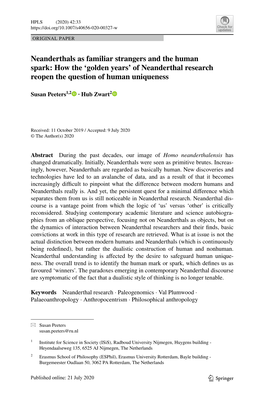 'Golden Years' of Neanderthal Research Reopen the Question of Human Uniqueness