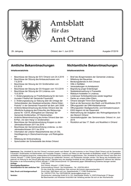 Amtsblatt Nr. 07