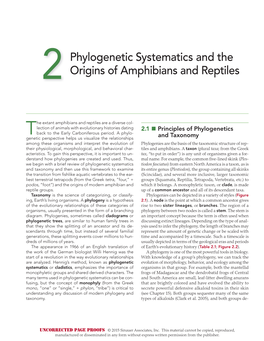 2Phylogenetic Systematics and the Origins of Amphibians and Reptiles