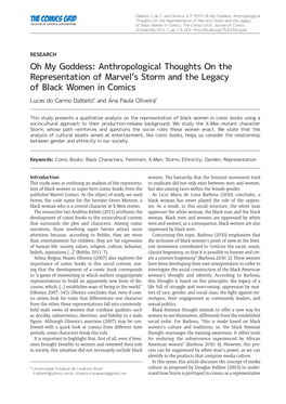 Oh My Goddess: Anthropological Thoughts on The