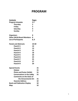 Conference Program and Abstracts