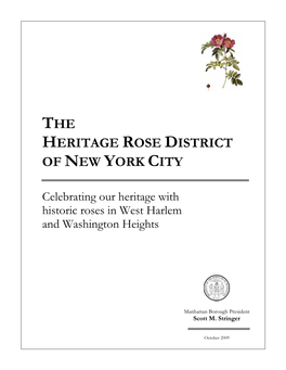 Heritage Rose District of New York City