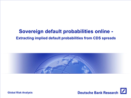 Extracting Implied Default Probabilities from CDS Spreads