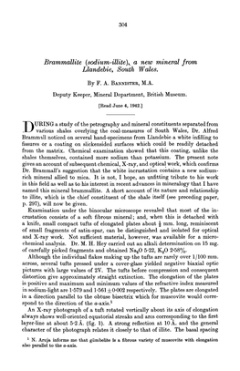 Brammallite (Sodium-Iuite),. a New Mineral from Llandebie, South Wales