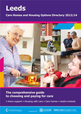 Leeds Care Homes and Housing Options Directory 2013/14