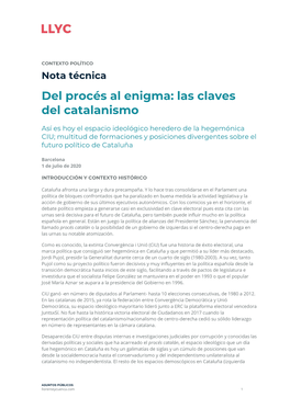 Del Procés Al Enigma: Las Claves Del Catalanismo