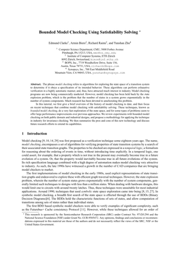 Bounded Model Checking Using Satisfiability Solving