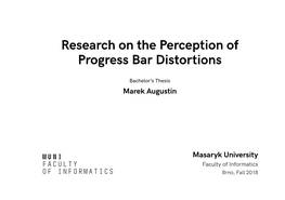 Research on the Perception of Progress Bar Distortions