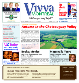Autumn in the Chateauguay Valley MATERNALLY YOURS by Annika Melanson P