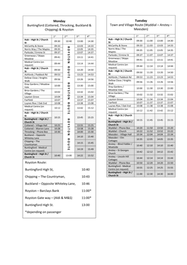 Tuesday Town and Village Route (Wyddial – Anstey – Meesden