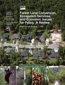 Forest Land Conversion, Ecosystem Services, and Economic Issues For